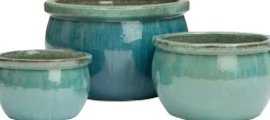 Intratuin Blumentopf Sandra D 52 cm H 31 cm türkis