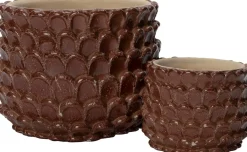 Intratuin Blumentopf Selby braun D 20 H 16 cm