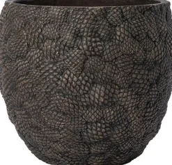 Intratuin Blumentopf Tannenzapfen braun D 34 H 33 cm
