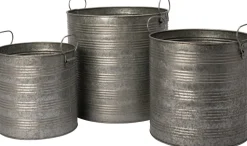 Intratuin Blumentopf Vivi zink D 31 H 30 cm