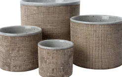 Intratuin Blumentopf Zahra braun D 14 H 11,5 cm