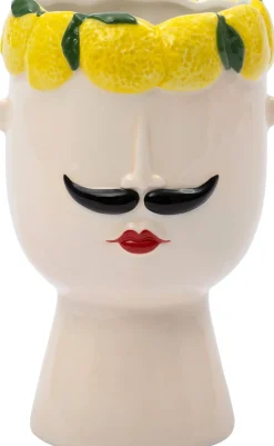 Intratuin Blumentopf Zitrone multi 14,1 x 13,7 x 21,6 cm