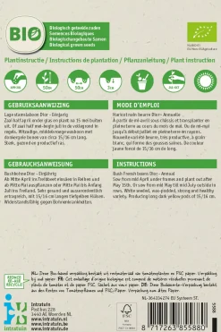 Intratuin Buschbohne gelb (Phaseolus vulgaris 'Dior') (BIO) Samen