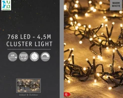 Intratuin Cluster-Lichterkette 4,5 m 768 LED Lämpchen warmweiß