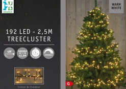 Intratuin Cluster-Lichterkette 2,5 m mit 192 LED Lämpchen warmweiß