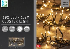 Intratuin Cluster-Lichterkette 1,2 m 192 LED Lämpchen warmweiß
