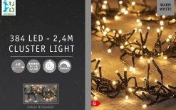 Intratuin Cluster-Lichterkette 2,4 m 384 LED Lämpchen warmweiß