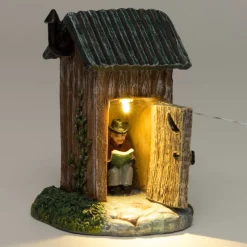 Intratuin De Brink Weihnachtsdorf Toilettenhaus 8,5 x 8,5 x 11 cm