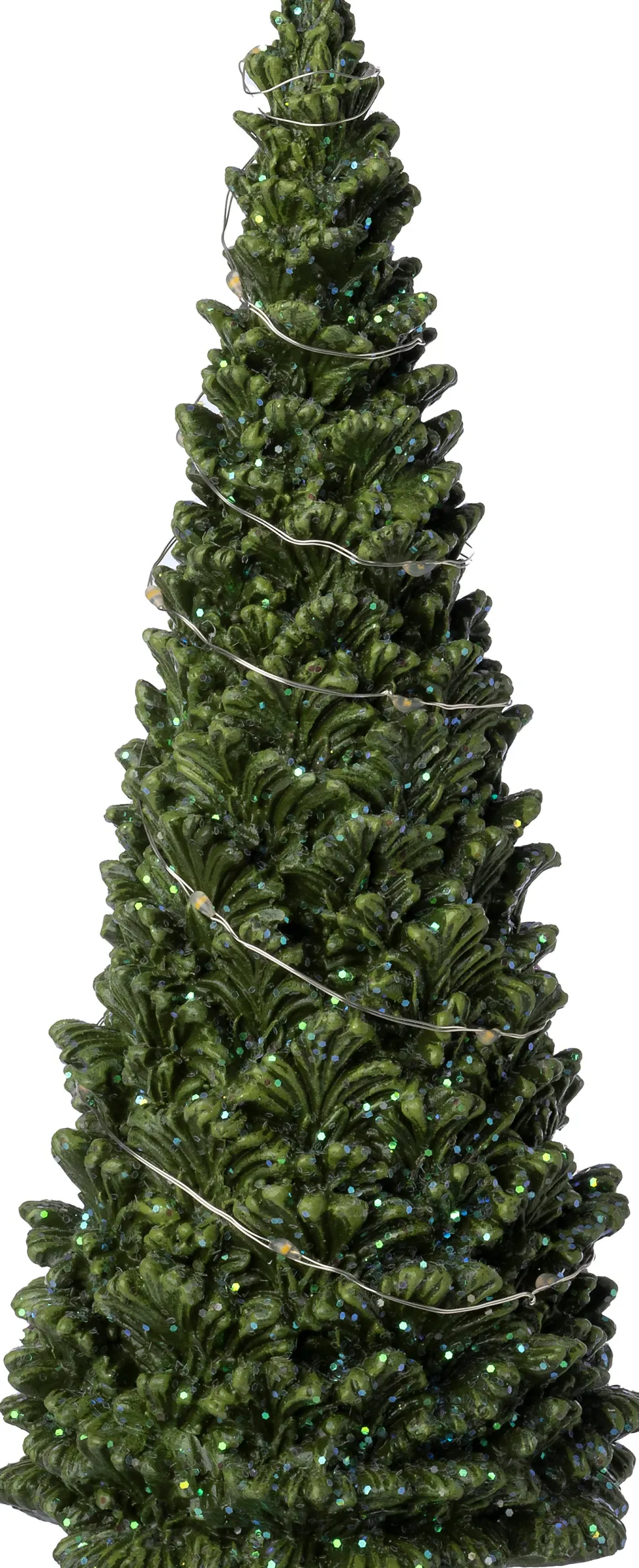 Intratuin Dekobaum Briann grün mit Beleuchtung D 7,5 H 18 cm