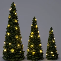 Intratuin Dekobaum Briann grün mit Beleuchtung D 7,5 H 18 cm
