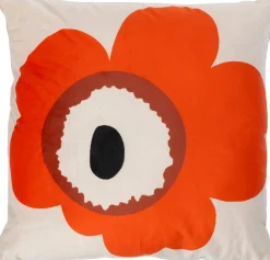 Intratuin Dekokissen Niels weiß/orange 45 x 45 cm