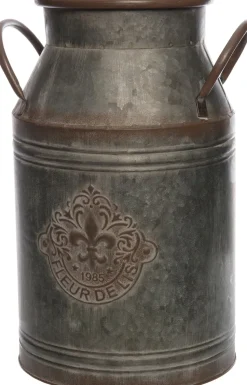 Intratuin Deko-Milchkanne Gartenaccessoire Zink 22,5 x 21 x 35 cm 10 l