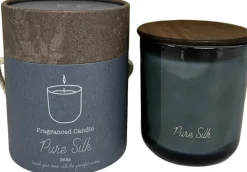 Intratuin Duftkerze im Glas Indi Pure Silk blau 40,5 D 9,8 H 11,7 cm