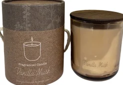 Intratuin Duftkerze im Glas Indi Vanilla Musk beige 40 D 7,8 H 9,3 cm