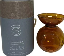 Intratuin Duftset mit Duftöl Indi Pure Silk braun D 11 H 18 cm