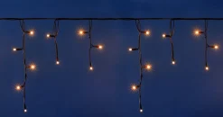 Intratuin Eisregen-Lichterkette 'Connect de luxe' 4 m mit 100 LEDs klassisch warm