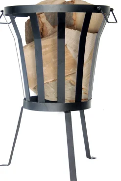 Intratuin Feuerkorb schwarz D 36 cm H 55 cm