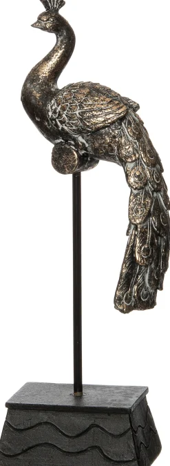 Intratuin Figur Luc Pfau bronze 10 x 6 x 30 cm