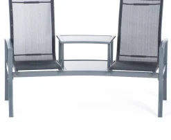 Intratuin Gartenbank Dalian mit Tisch anthrazit