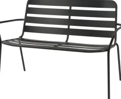 Intratuin Gartenbank Olle schwarz 115 x 62,8 x 82 cm