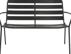 Intratuin Gartenbank Olle schwarz 115 x 62,8 x 82 cm