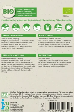 Intratuin Gartenkresse (Lepidium sativum) (BIO) Kressesamen