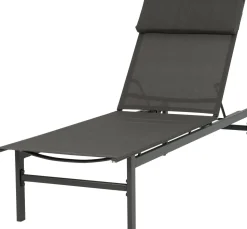 Intratuin Gartenliege Reza anthrazit 190 x 54,5 x 33 cm