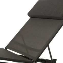 Intratuin Gartenliege Reza anthrazit 190 x 54,5 x 33 cm