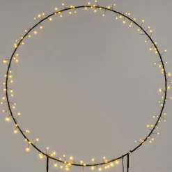 Intratuin Gartenstecker Noud Ring mit Beleuchtung D 70 H 120 cm