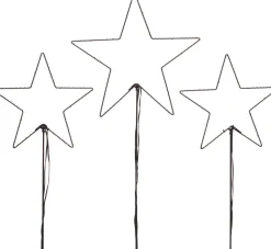 Intratuin Gartenstecker Stern mit 50 LEDs warmweiß H 90 cm 3 St.