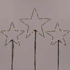 Intratuin Gartenstecker Stern mit 50 LEDs warmweiß H 90 cm 3 St.
