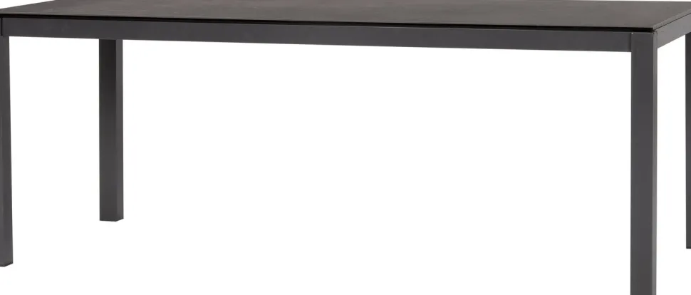 Intratuin Gartentisch Gloria schwarz 180 x 90 x 74,5 cm