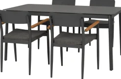 Intratuin Gartentisch Suze grau 160 x 90 x 75 cm