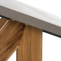 Intratuin Gartentisch Wout grau 180 x 90 x 77 cm