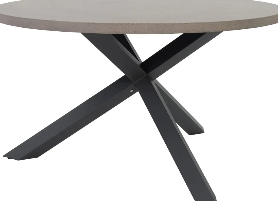 Intratuin Gartentisch Wout rund grau 135 x 135 x 76 cm