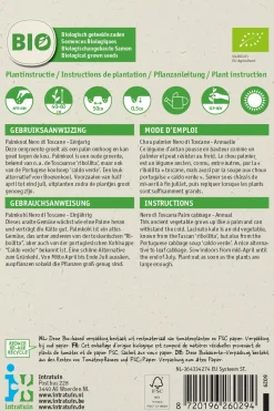 Intratuin Gemüsesamen Palmkohl (Brassica oleracea 'Nero di Toscane') (BIO) Samen