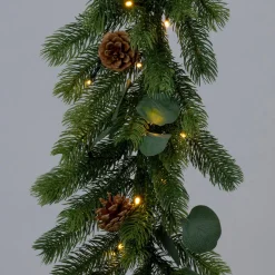 Intratuin Girlande Tannenzapfen mit 30 Lampen warmweiß 180 x 26 x 26 cm