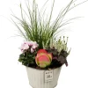 Intratuin Herbst-Arrangement in Zinktopf D 26 H 70 cm