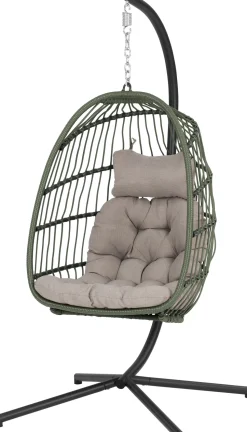 Intratuin Hängesessel mit Gestell klappbar Pax grün