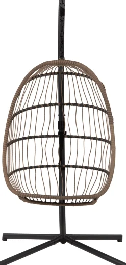 Intratuin Hängesessel mit Gestell klappbar Pax taupe