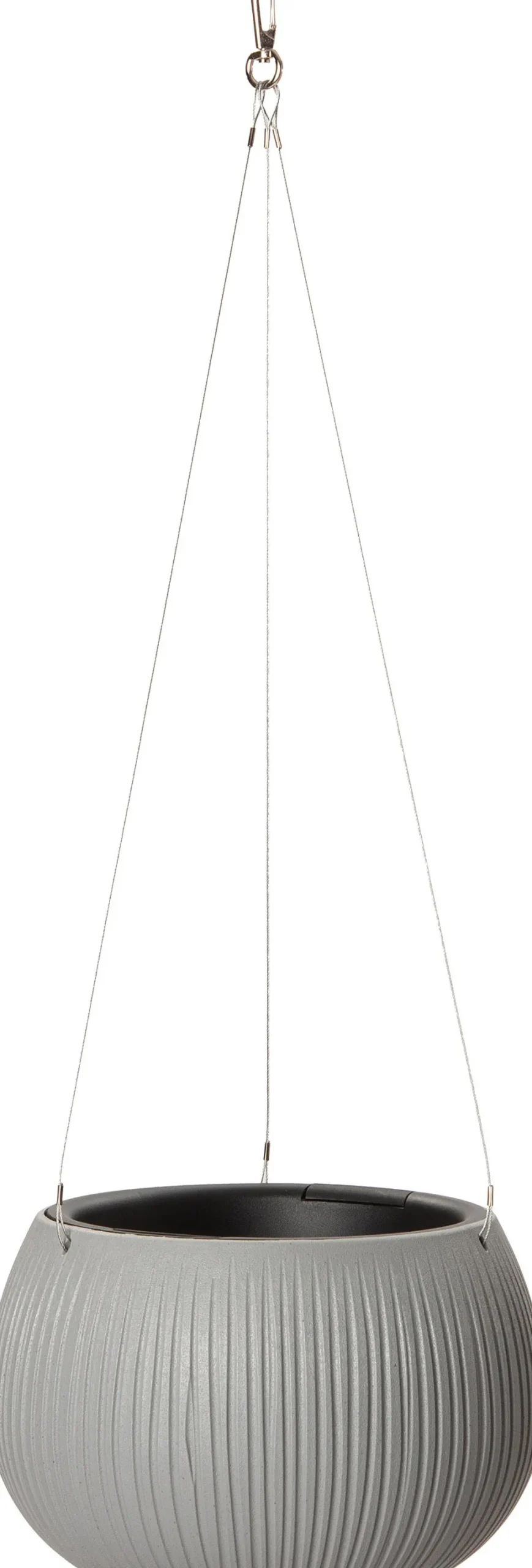 Intratuin Hängetopf Joselyn grau D 24 H 16 cm