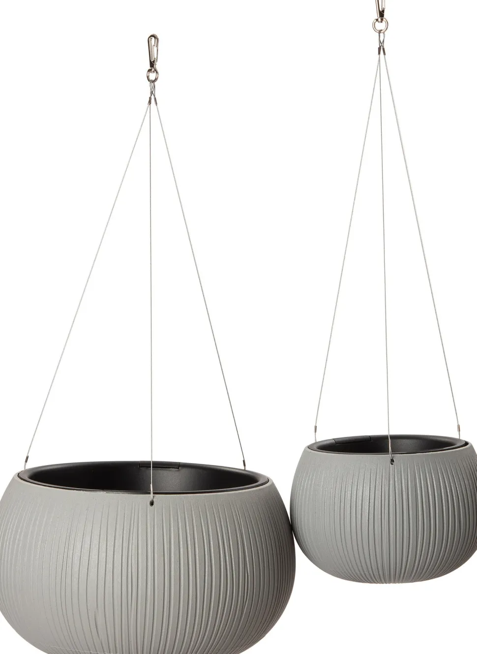 Intratuin Hängetopf Joselyn grau D 24 H 16 cm