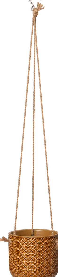 Intratuin Hängetopf Keaton hellbraun D 14,5 H 14 cm