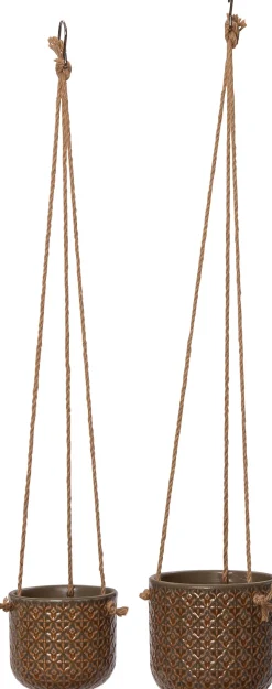 Intratuin Hängetopf Mariya braun D 12 H 11 cm