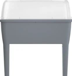 Intratuin Hochbeet Anzuchtkasten grau 77 x 58 x 96,3 cm