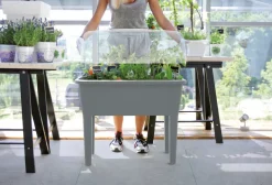 Intratuin Hochbeet Anzuchtkasten grau 77 x 58 x 96,3 cm