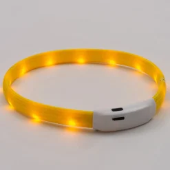Intratuin Hundehalsband LED gelb 15-65 cm