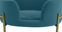 Intratuin Hundekorb Olivia blau 64 x 41 x 24 cm