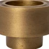 Intratuin Kerzenständer Alu gold D 6,5 H 4,5 cm