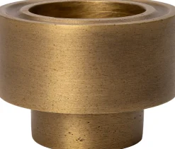 Intratuin Kerzenständer Alu gold D 6,5 H 4,5 cm